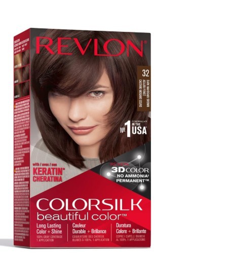Silk Hair Color 32 Dark Mahogany Brown