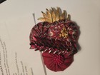 Versatile Yo-yo Corsage Brooch Pin Made Recycled Jewelry Ties One Of A Kind — photo 2