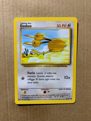ITALIAN Doduo 48/102 Base Set - Common Pokemon Card - NM/Mint | eBay ITALIAN Doduo 48/102 Base Set - Common Pokemon Card - NM/Mint | eBay