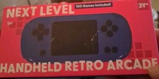 Next Level Handheld Retro Arcade 100 Games Included - Blue