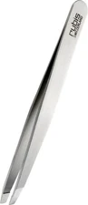 Rubis Switzerland Slanted Tip Tweezer-Silver Silver