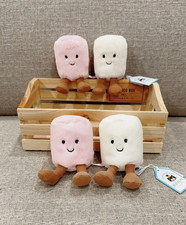 BEST SALE Jellycat Amuseables PINK AND WHITE MARSHMALLOWS Cute Soft Doll Gift