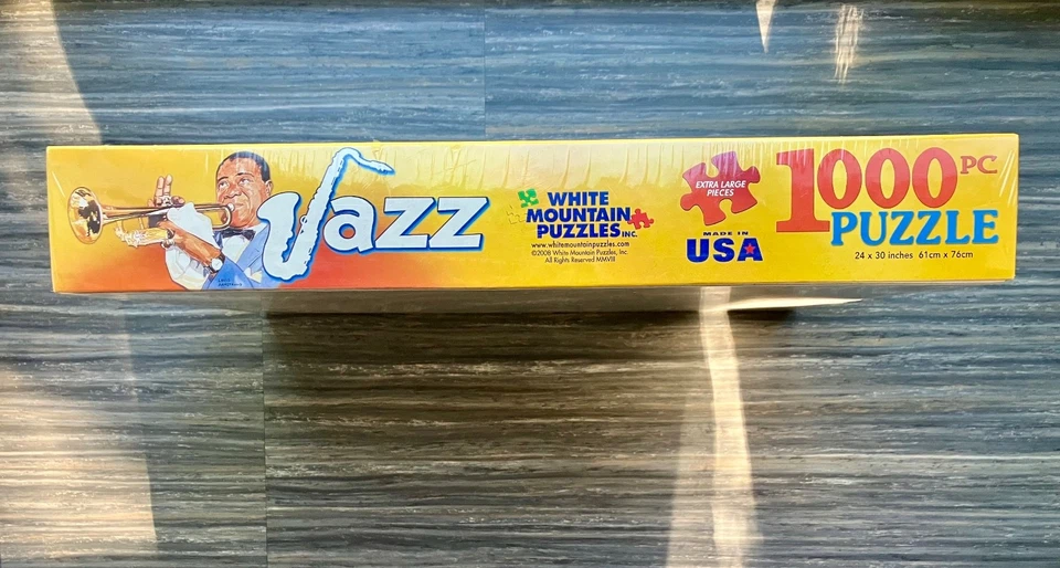 RARE White Mountain JAZZ 1000 Piece Jigsaw Puzzle - 24"x30” - Brand New - Image 2 of 4