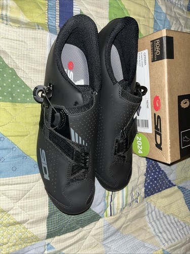 Sidi Prima Road Shoes - Men's, Black/Black EUR 45 US 10 FREE SHIP - Picture 2 of 5