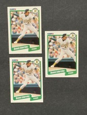 1990 Fleer Dennis Eckersley Cards #6 (3 card lot)