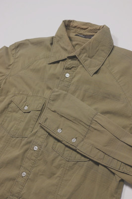 NAU Men's Utility Shirt S Organic Cotton Brown Vented Outdoor Technical Shirt