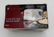NEW Toastmaster Chopster 1111 Personal Food Processor w/ Orig Box