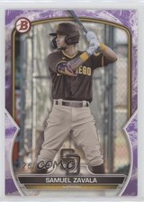 2023 Bowman Prospects Purple Pattern 126/199 Samuel Zavala #BP-75 09an