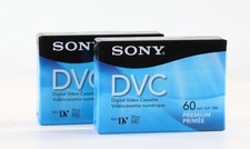Sony DVC Mini-DV 60 LP 90 60 Min Blank Tapes Factory Sealed Set of 2