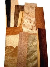 Placage Maser Racine Mélange 9 Types de Bois Noyer Ziricote Perlholz Coquille