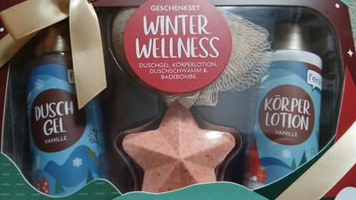Duschbad Geschenkset Winter Körperpflege Damen Vanille Fesh