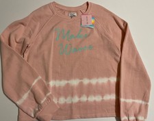 Cabana by Crown Ivy Sweatshirt Girls XLarge XL Crewneck MAKES WAVES NEW NWT