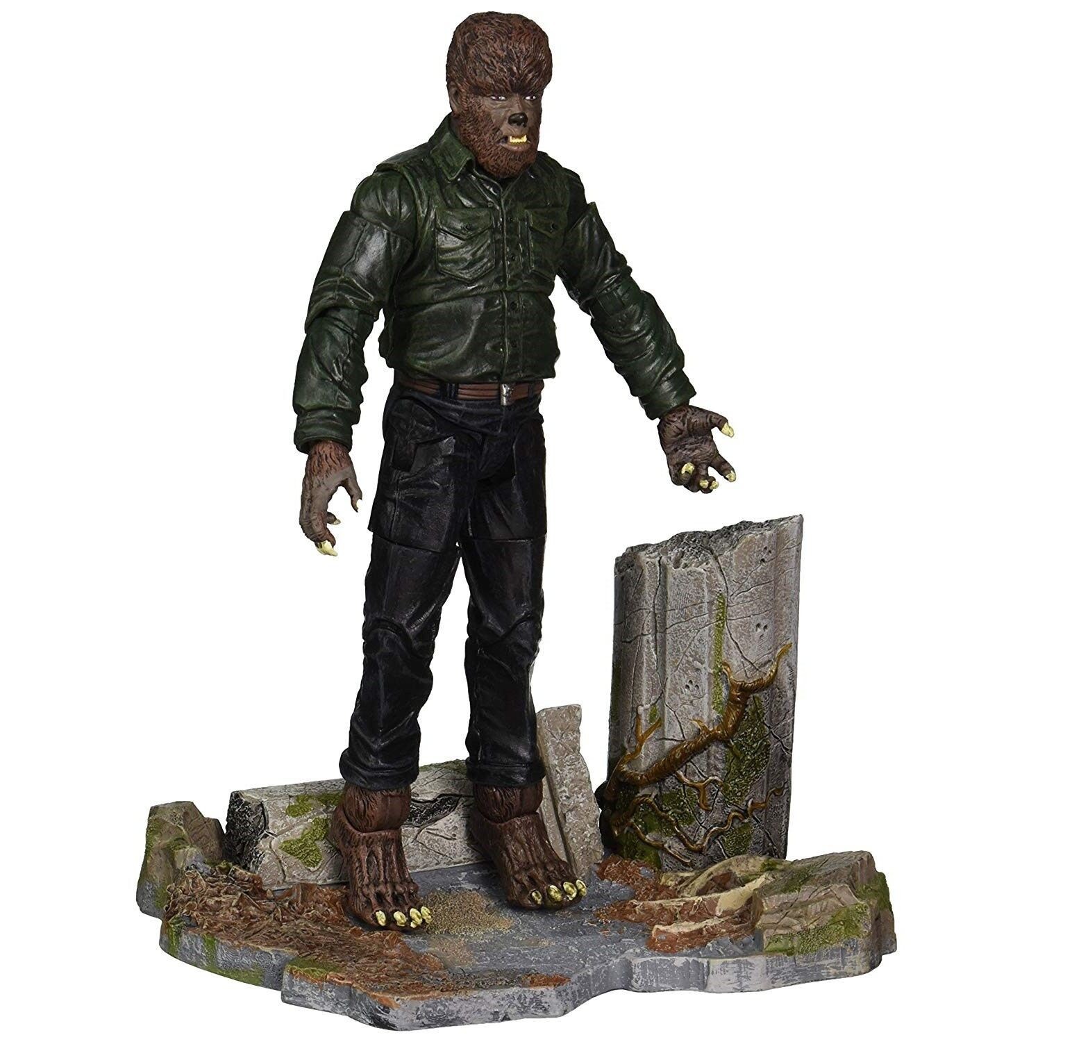 Figurine Wolfman Universal Monsters pour décoration thématique de cinéma