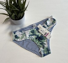 Tommy Bahama Art of Palms Reversible Shirred Hipster Bikini Bottom XXS