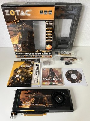 ZOTAC GEFORCE GTX580 AMP! - 1536MB - PCI-E - FULLSET - FROM COLLECTOR - TESTED