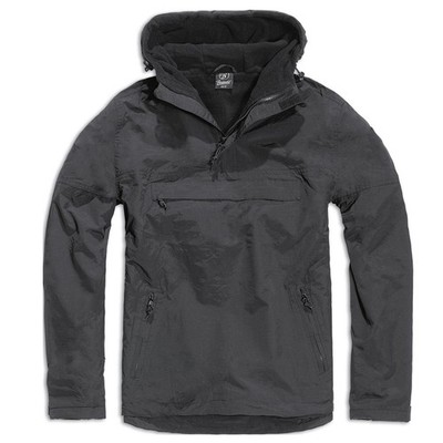 Brandit Herren Windbreaker schwarz Winter Herbst Fleecefütterung 