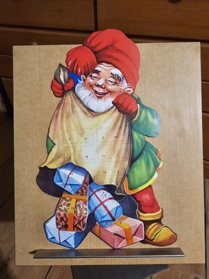 Vintage Decoration Advent Calendar Christmas Elf