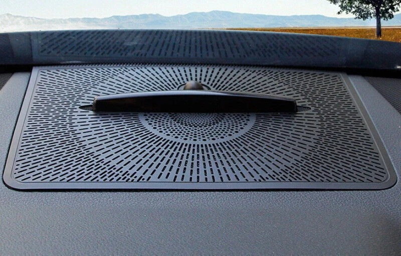 Console Dashboard Horn Cover Trim For Benz Mercedes-GLK 2009-2015 Black Aluminum - Image 4 of 4