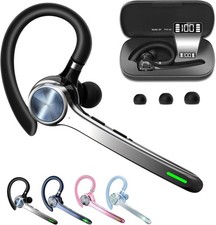 Bluetooth Headset, Wireless Earpiece with Mic for Work