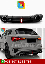 🔥 1050 Diffusor Geeignet für Audi A3 8Y 2020 + Sportback Look RS3 🔥