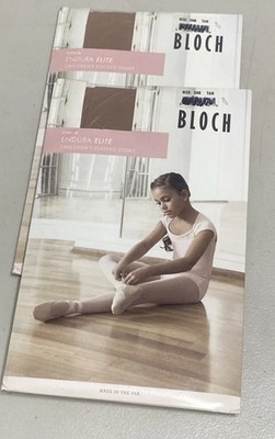 Child Dance Tights Tan FOOTED Size Small Set Of 4