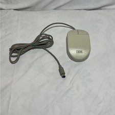 Vintage IBM 13H6690 2 Button PS/2 Wired Wheel Mouse Tested