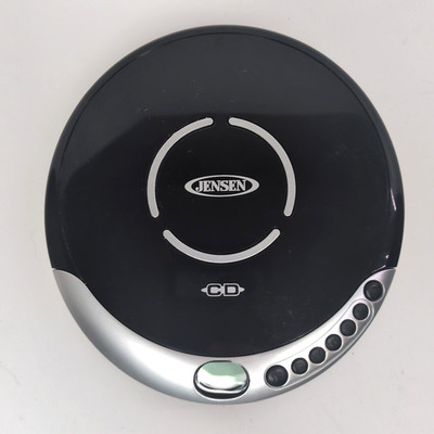 JENSEN Portable CD Player Black/Silver CD-60C Tested Working