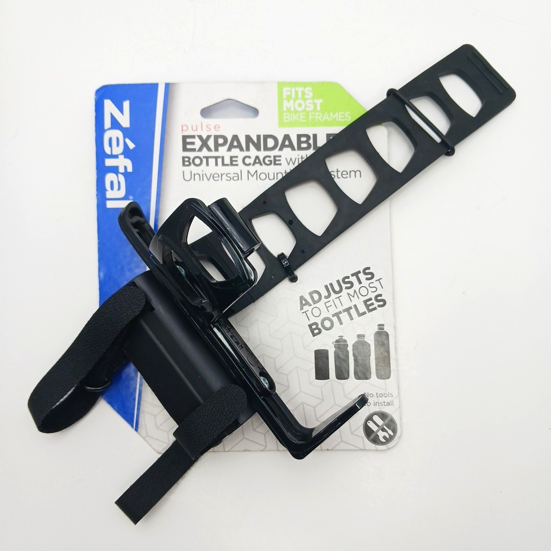 Zefal Pulse Expandable Bike Water Bottle Cage, Universal Mount, Easy Install