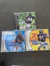Sega Dreamcast Sports Game Bundle NFL NBA 2K CIB UNTESTED Lot Of 3
