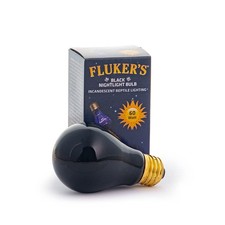 Fluker's Incandescent Black Nightlight Bulbs for Reptiles, 60 Watt