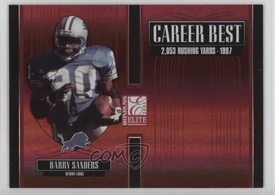 2005 Donruss Elite Career Best 54/1000 Barry Sanders #CB-2 HOF 05ng