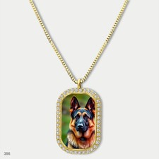 Gorgeous Cute German Shepherd Dog Breed Fashion Pendant Necklace Chain Picture D