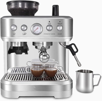 Espressomaschine Mit 2.3L Wassertank 15 Bar Extraktionsdruck SiebträGermaschine