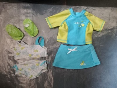 American Girl Two in one Surf Badeanzug Outfit, gebraucht, retired