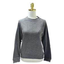 Lou Grey Signaturesoft Plush Sweatshirt Charcoal XS Crewneck Pullover NWT