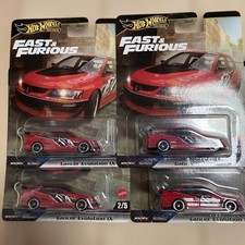 Hot Wheels Fast & Furious Mitsubishi Lancer Evolution Set of 4