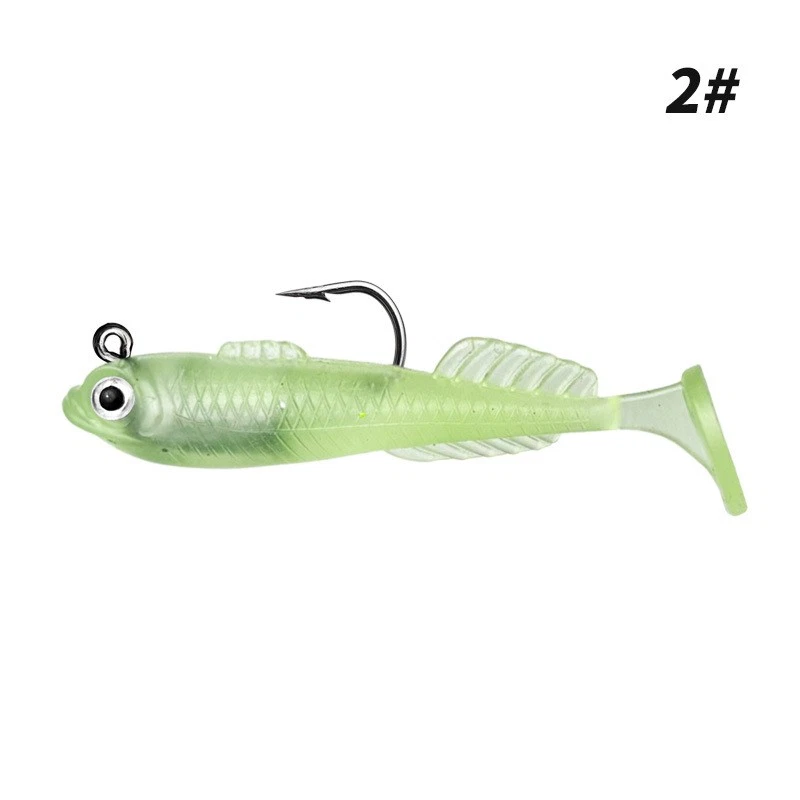 20 un. Señuelo de pesca suave Wobbler cola de paleta Swimbait Walleye perca lucio de lubina Foto 4 de 4