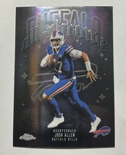 JOSH ALLEN 2025 TOPPS CHROME ALL-CHROME BUFFALO BILLS BASE #ACT-2 