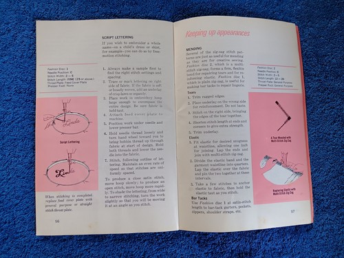VTG Singer Stylist Model 478 Sewing Machine Accesory Box Zig Zag Book Lot 2 - Picture 13 of 23
