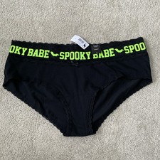 Torrid Plus 1X Cheeky Spooky Babe Halloween Goth Underwear Panty NWT