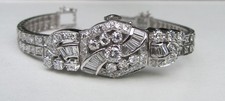 Vintage Hamilton 14K White Gold Diamond Wristwatch