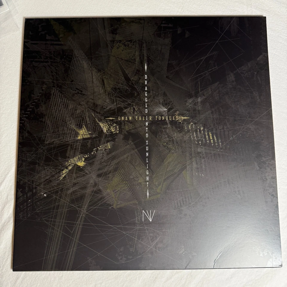 Gnaw Their Tongues - Dragged into Sunlight LP 2015 Colored Vinyl Metal Split Foto 3 de 3