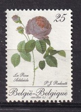 Belgique YT 2374  NEUF  SANS  GOMME Rose Adélaïde   1990