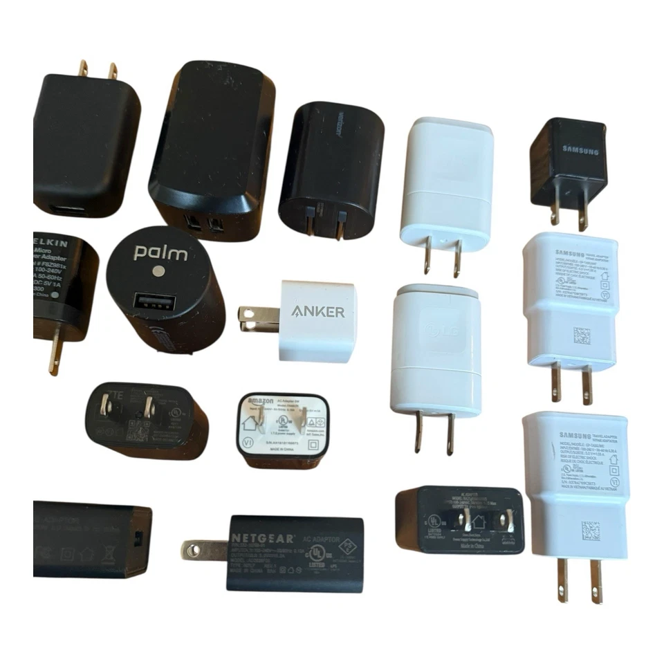 32x LOT Of USB 1A Wall Power Block Cube - Apple, Samsung, LG, Palm, Universal - Image 3 of 4