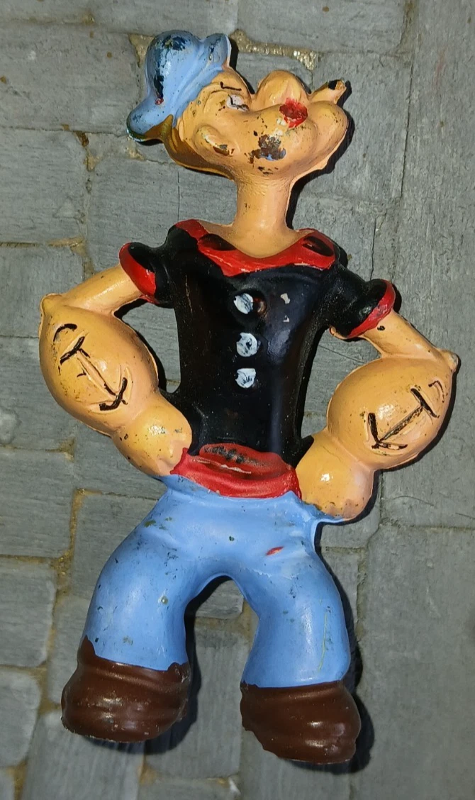 ancienne figurine monochrome Popeye le marin cadeau MIR vintage