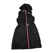 Hunter for Target Women's Zip Front Packable Hood Nylon Dress Sz Large 