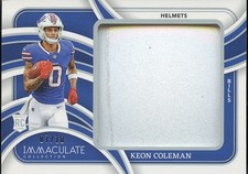 Keon Coleman 2024 Immaulate Helmets RC Rookie Buffalo Bills 7/10
