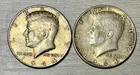 Lot of 2- 1964 Kennedy Silver Half Dollars 90% Silver $1 Face Value