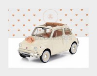 Norev 187780 Fiat 500L Hochzeitsgeschenk 1968 Elfenbein 1/18 Modellauto