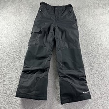 Columbia Snow Pants Kids Youth Medium Black Bugaboo III Winter Snowboard Skiing